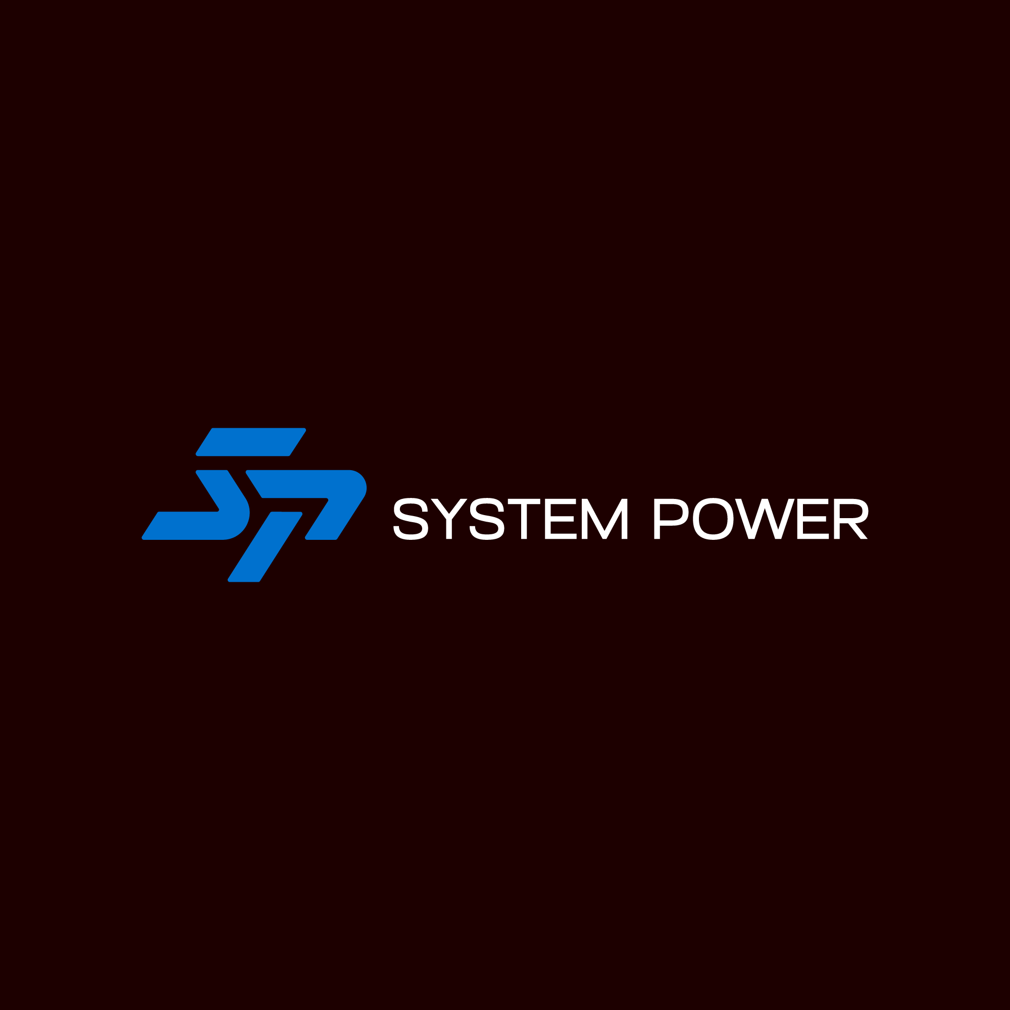 System Power - Синий горизонтальный