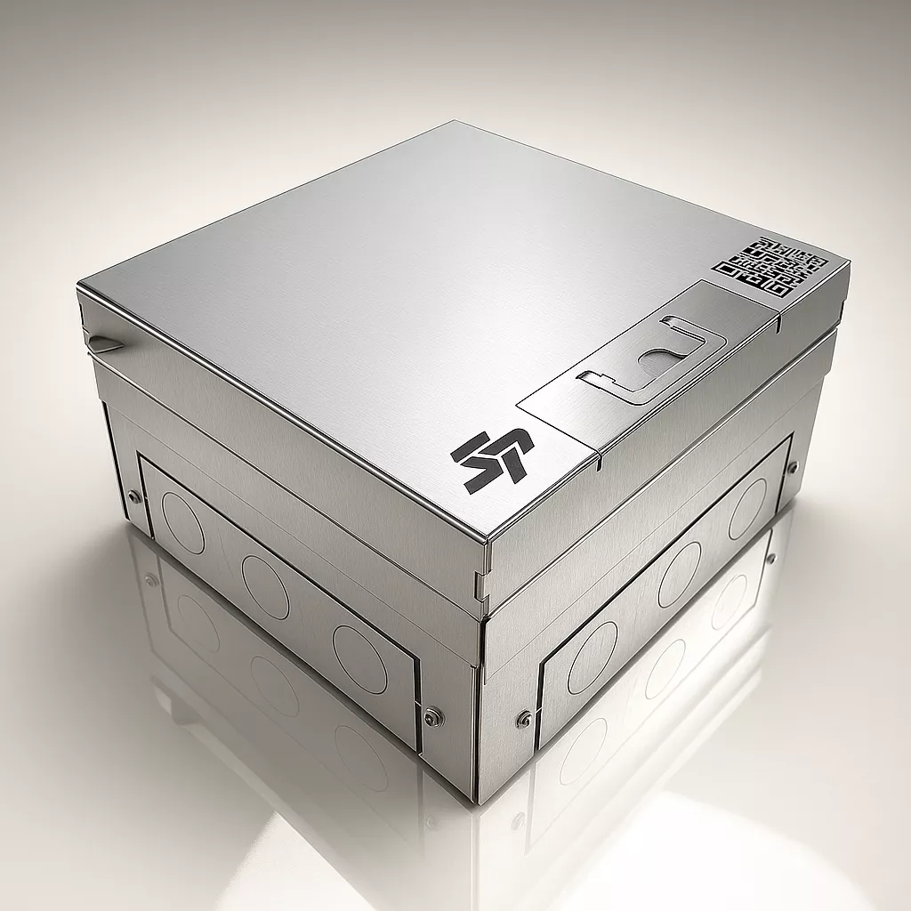 Напольный лючок на 8 модулей (4 розетки 45x45) IP54 SP01-0108 System Power