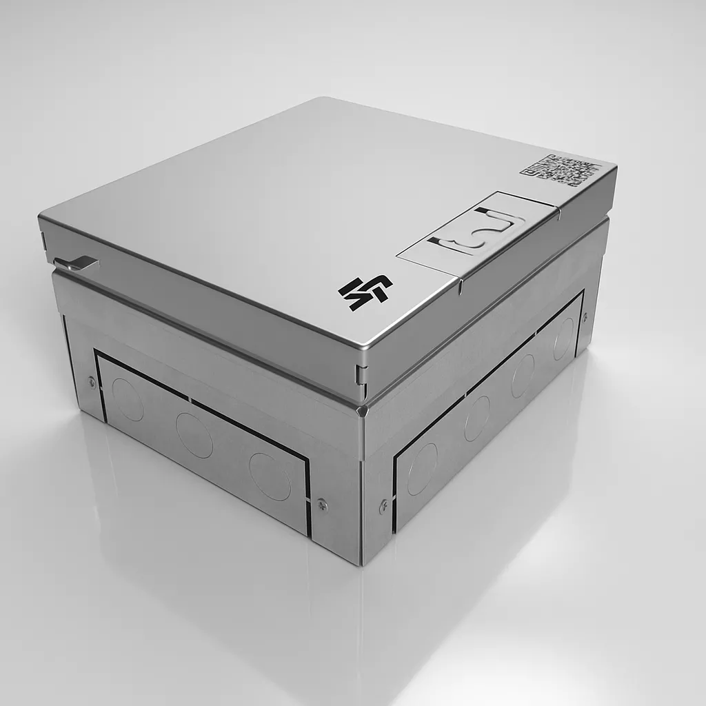 Напольный лючок на 12 модулей (6 розеток 45x45) IP54 SP01-0112 System Power