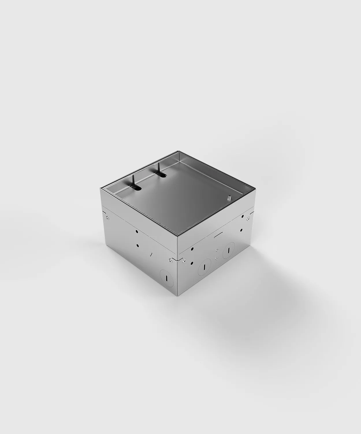 Лючок-невидимка в пол на 4 модуля (2 розетки 45x45) IP54 System Power SP01-0404