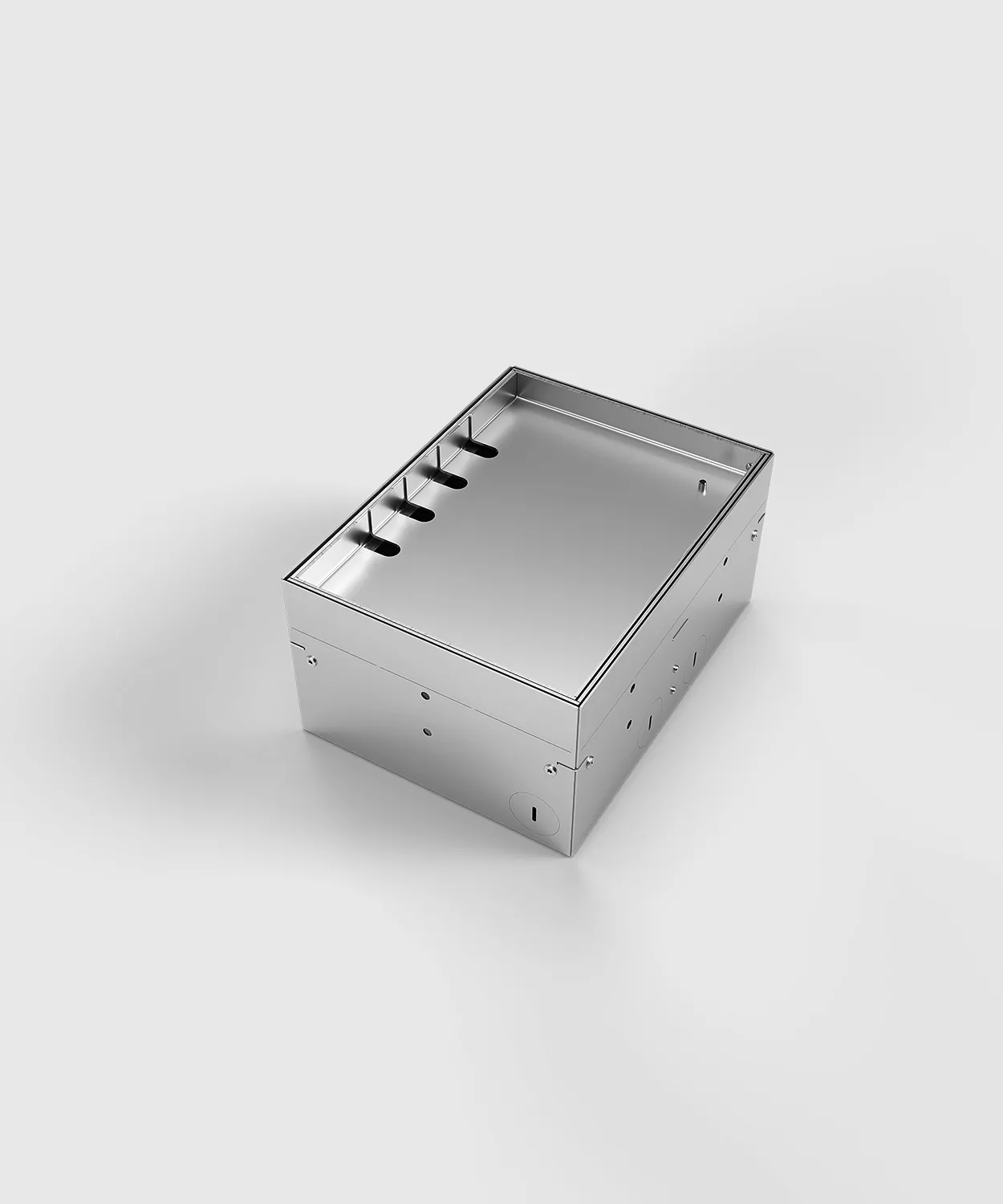 Лючок-невидимка в пол на 12 модулей (6 розеток 45x45) IP54 SP01-0412 System Power